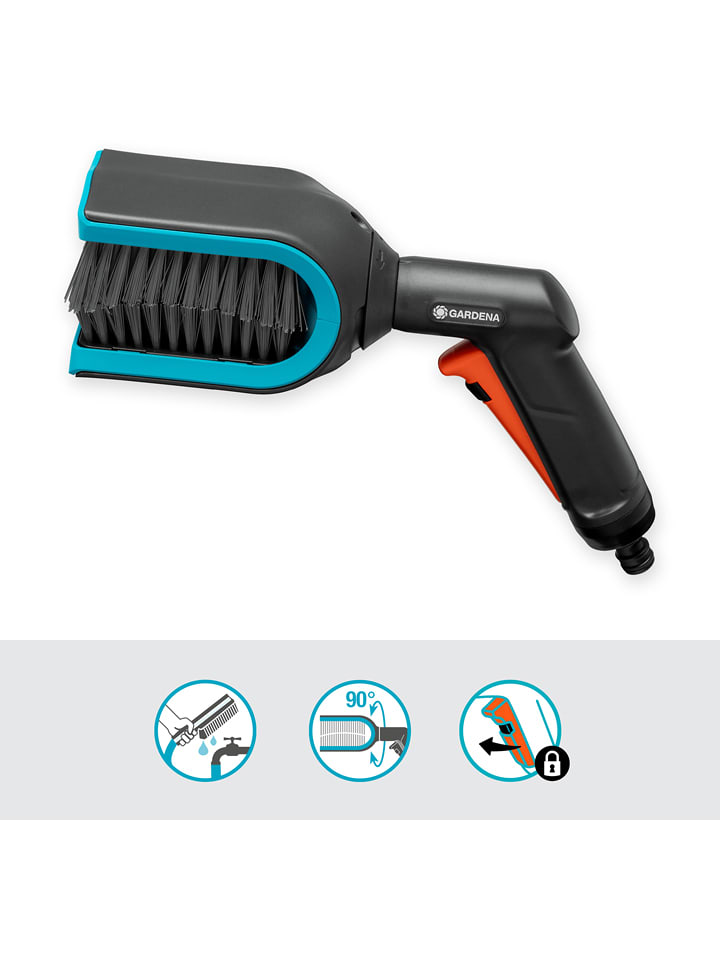 Gardena Jalousienbürste "Cleansystem" in Hellblau/ Schwarz - (H)18,2 cm - onesize
