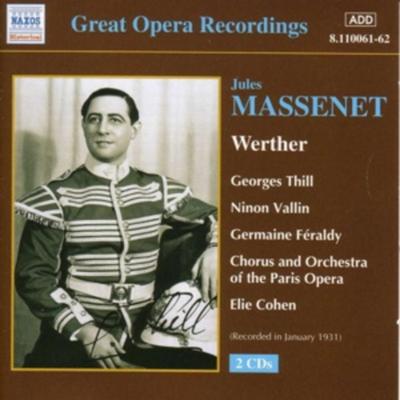 Werther - Cohen,Thill,Vallin,Paris Opera, CD