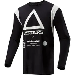 Alpinestars Techdura, Trikot - Schwarz/Weiß - L