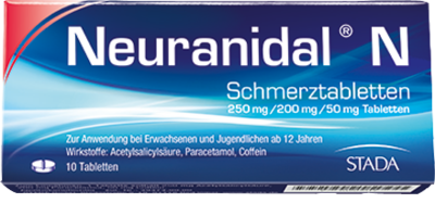 STADA Consumer Health Deutschland GmbH NEURANIDAL N Tabletten 10 St 01809011