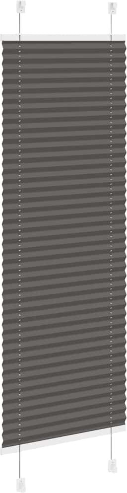 vidaXL Store plissé noir 40x150 cm largeur du tissu 39,4 cm polyester