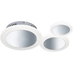 LED Decken Strahler Lampe rund Wohn Ess Zimmer Beleuchtung Chrom Design Leuchte DIMMBAR WOFI 9650.03.01.7001