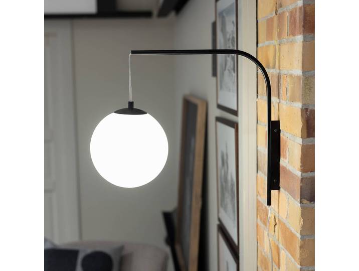 Markslöjd Wandleuchte Dione, schwarz, für Wohn- / Esszimmer, Metall