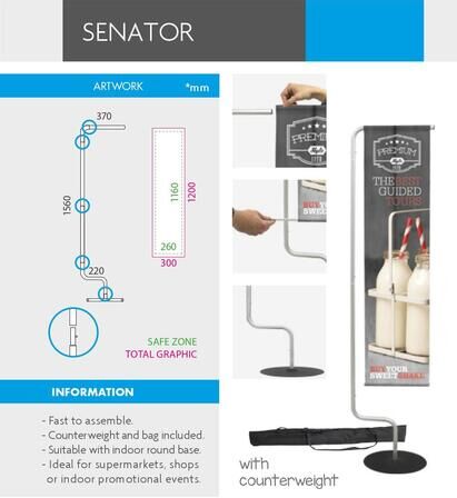 Indoor Flying Banner Senator