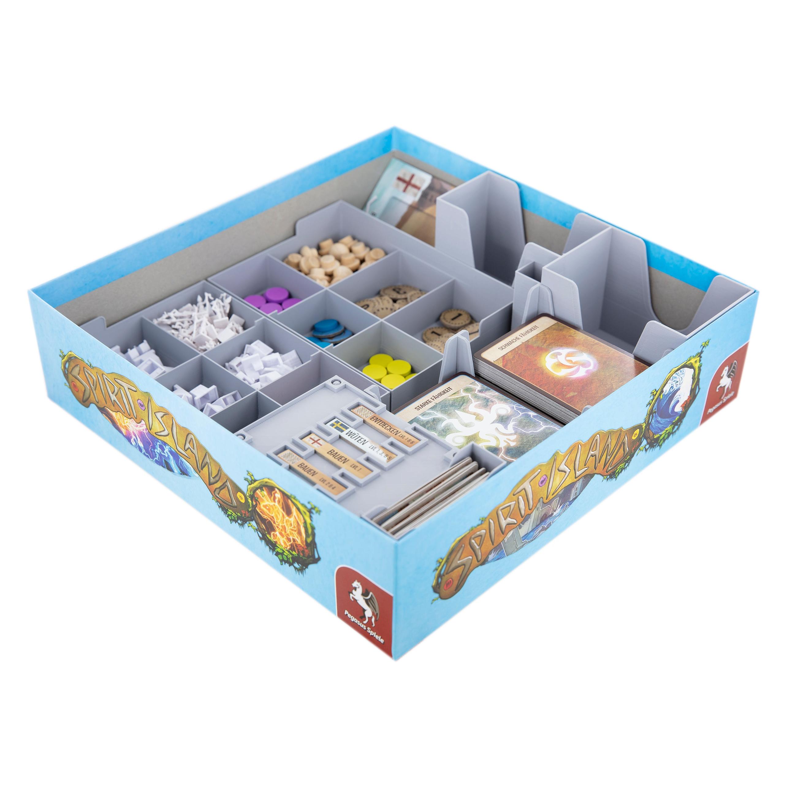 Feldherr ORG025 - Organizer für Spirit Island - Grundspiel + Ast und Tatze - Brettspielbox (Kunststoff) (ORG025)