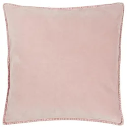 IB Laursen Kissenbezug Velour quadratisch, 52 x 52 cm, rosa