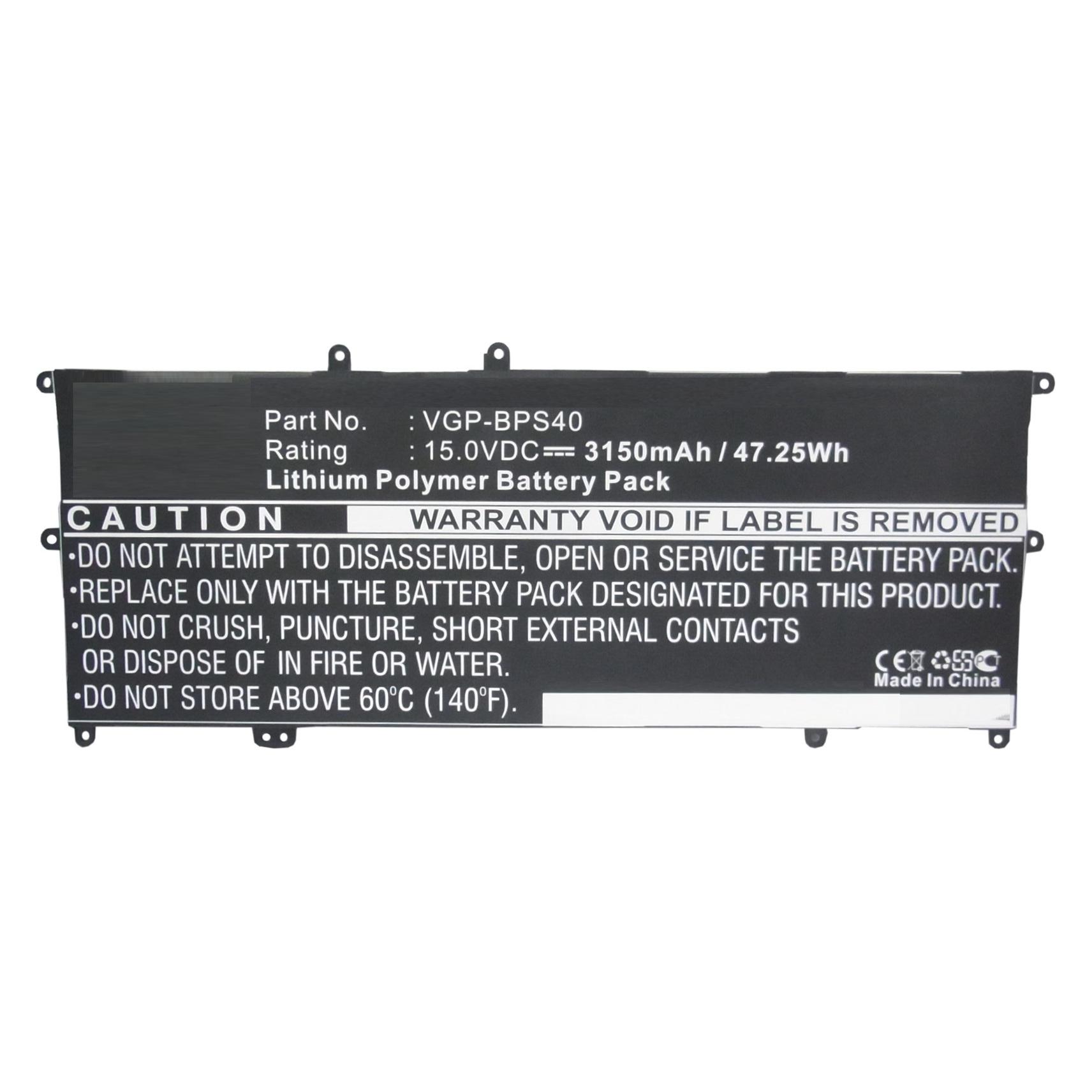 CoreParts Akku Laptop-Akku für Sony (1 Zelle, 3150 mAh) (MBXSO-BA0041)