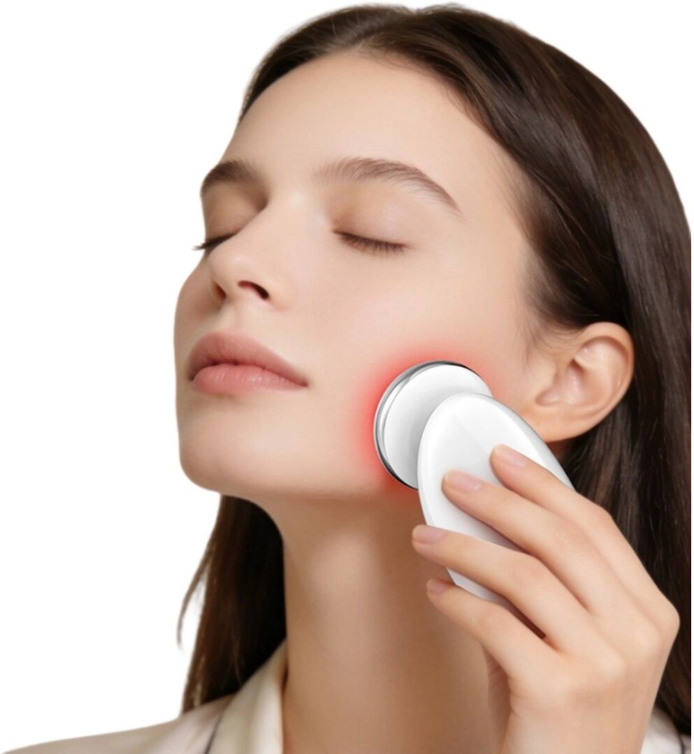INF Appareil de Lifting Facial V-Face à Dépression - Microcourant EMS, Aspiration Sous Vide, Thérapie par Lumière LED,