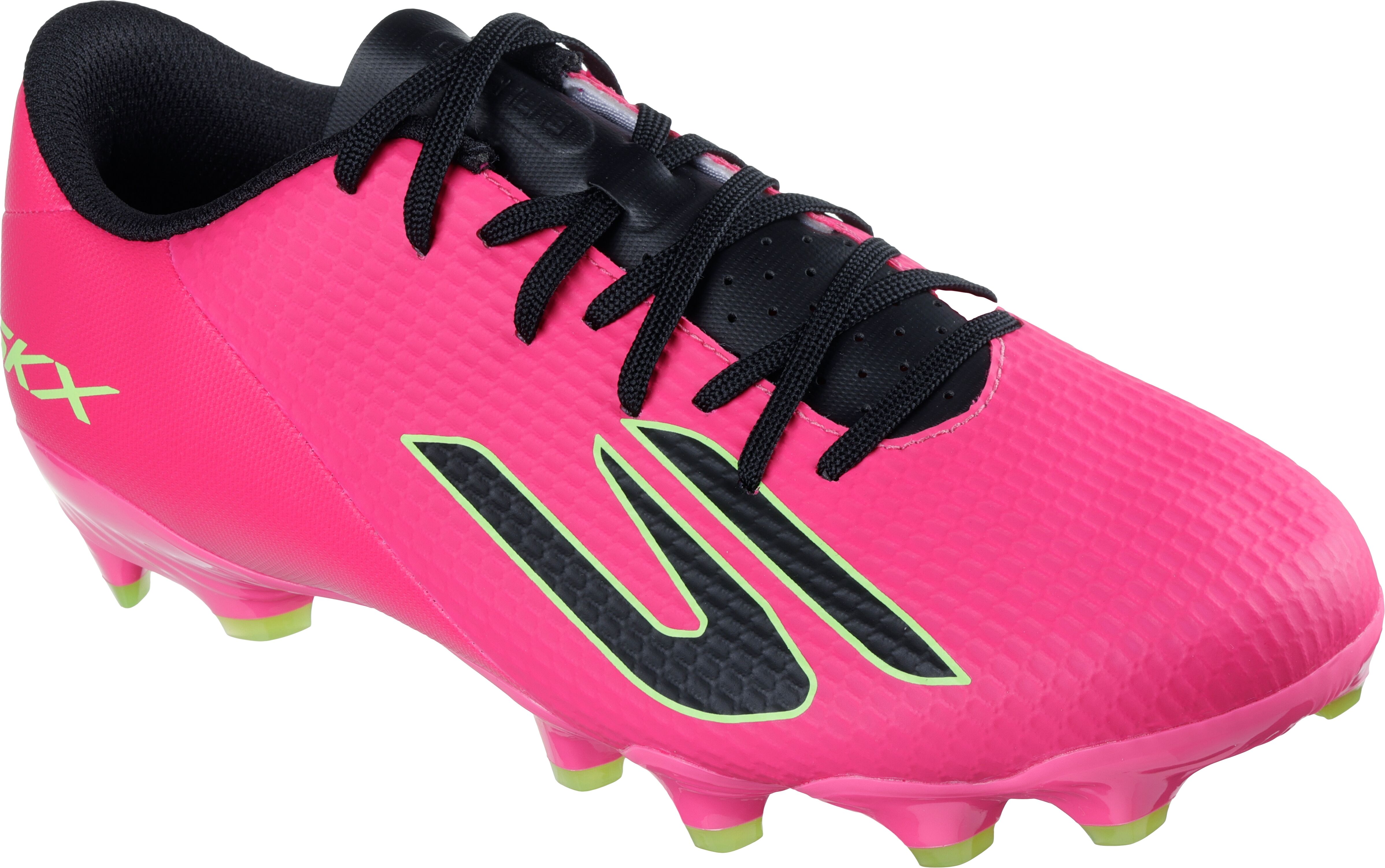 Fussballschuh SKECHERS "GOLD FG, Go Soccer Mens, Skechers Skx_2 Academy Fg", Gr. 42, pink (pkbk pink), Lederimitat, Schuhe Fussballschuh, Sportschuh, Naturrasenschuh mit Stollen pkbk pink 42