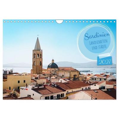 Sardinien. Schöne Landschaften und bunte Städte. (Wandkalender 2027 DIN A4 quer), CALVENDO Monatskalender