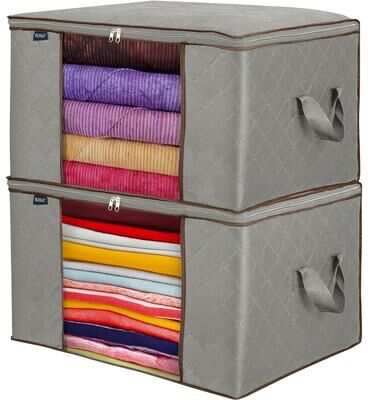 Royale USA Royale Clothes Storage Organizer Bag with Handle - 90L Capacity