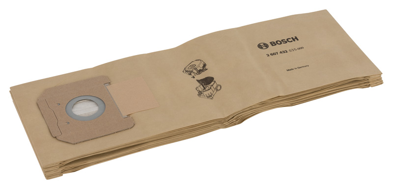 Bosch Papierfilterbeutel für GAS 35 L AFC; GL SFC+; GAS 35 M AFC. Für Staubsauger 2607432035