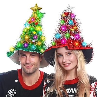 Weihnachtsmann Weihnachtsfeierzubehör Weihnachtshut Unisex Urlaub Weihnachten Halloween Karneval Heiligabend Hut