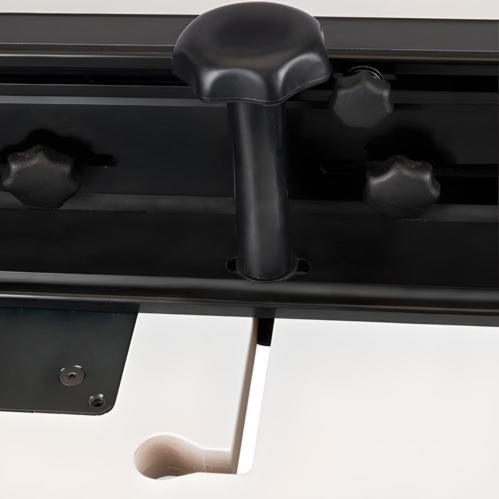 Router-Tisch-Rückwand, Kompatibilität durch kundenspezifische Anpassungen, Schiebleisten, Funktion zum Fräsen von Kanten, Sicherheitsvorrichtungen, RT/FENCE/A