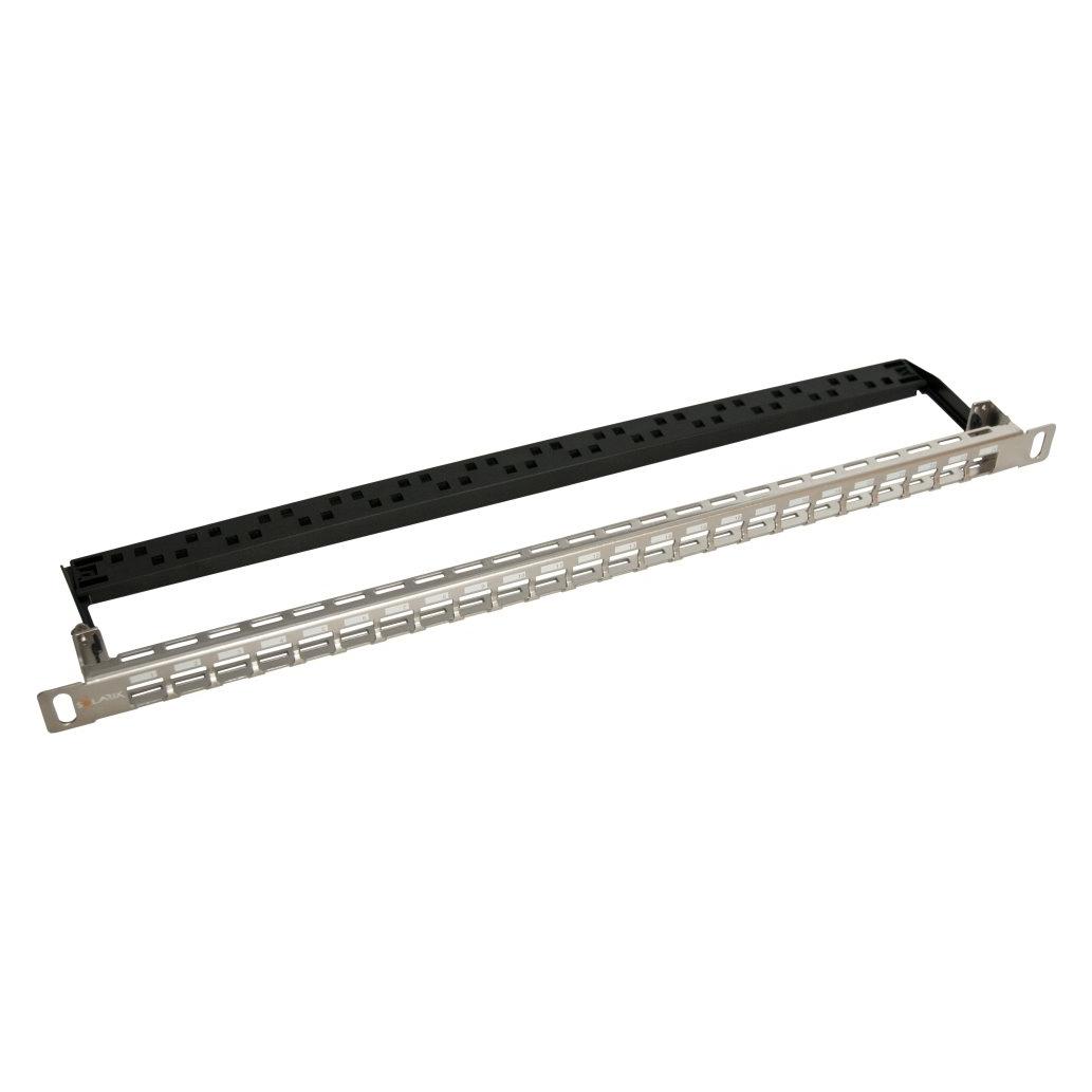 SLX Solarix universelles modulares Patchpanel 24 Ports grau / 0,5 HE (SX24HDM-0-STP-SL-UNI)