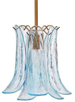 Meyers Glass Pendant - Blue - Ballard Designs