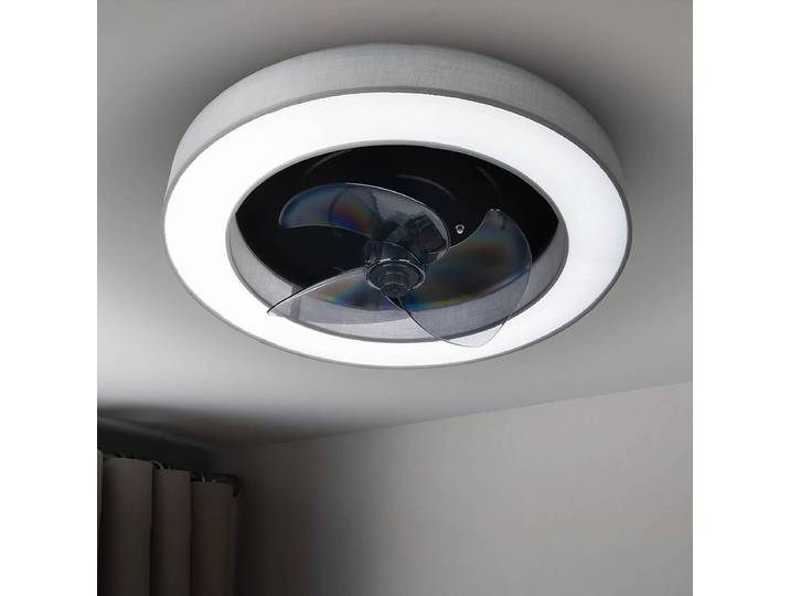 Plafonnier LED Valento 51 x 15 x 51cm Gris