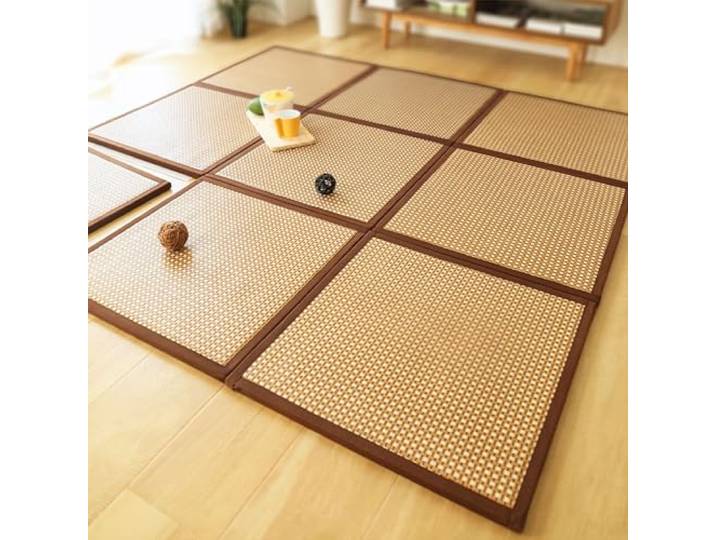 MIAOXIAO Japanisch Futon Matratze Faltender Rattan Bereich Teppich Anti-Rutsch Tatami Teppich Kriechmatte Bodenmatratze für Schlafzimmer Wohnzimmer Spielzimmer,1,60X180CM