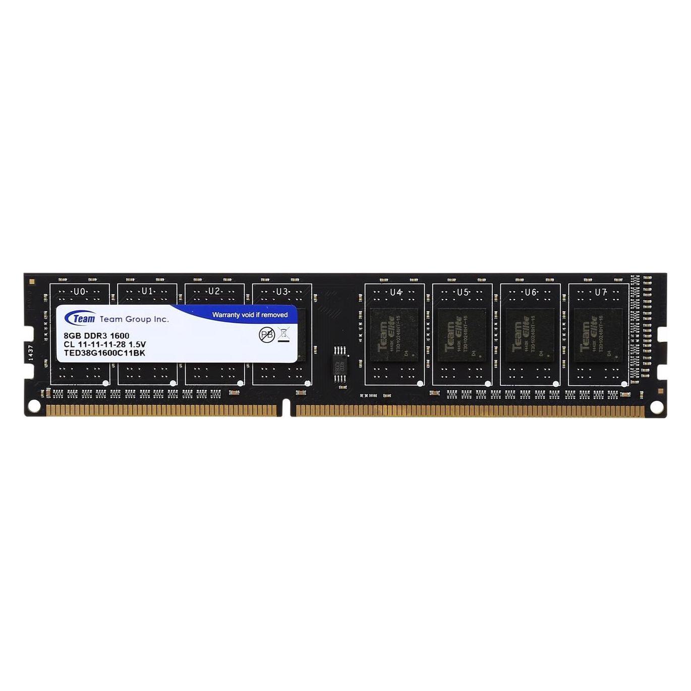 Team Group Elite (1 x 8GB, 1600 MHz, DDR3-RAM, DIMM) (TED38G1600C1101)
