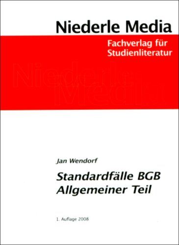 Jan Wendorf - Standardfälle BGB Allgemeiner Teil - Preis vom 09.10.2026 07:28:09 h