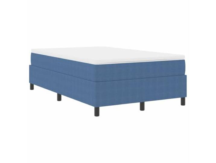 PUGYNBK Boxspringbett, Blau, 120 x 200 cm, Cordstoff Aus Holz, Füße aus Kunststoff, Taschenfederkernmatratze, mittlere Festigkeit