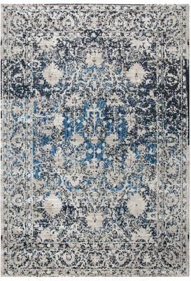 Alora Decor Swagger Beige, Blue, and Black Persian-style Rug