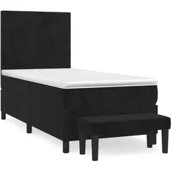 vidaXL, Boxspringbett, Marlonin (Block mit Quadraten) (90 x 200 cm)