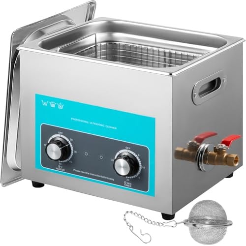 VEVOR Ultrasoon Reiniger 10L met Verwarming en Timer voor Sieraden, Brillen en Munten