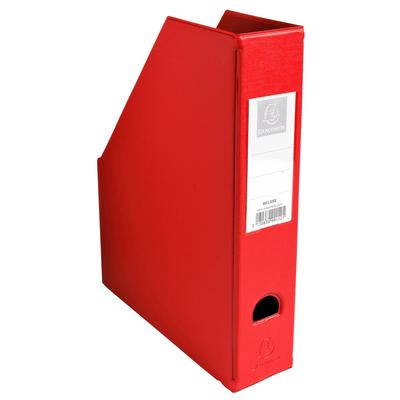 Exacompta Stehsammler aus festem PP 2mm, Rücken 70mm mit aufgeklebtem Etikettenhalter und Griffloch, 23x31cm