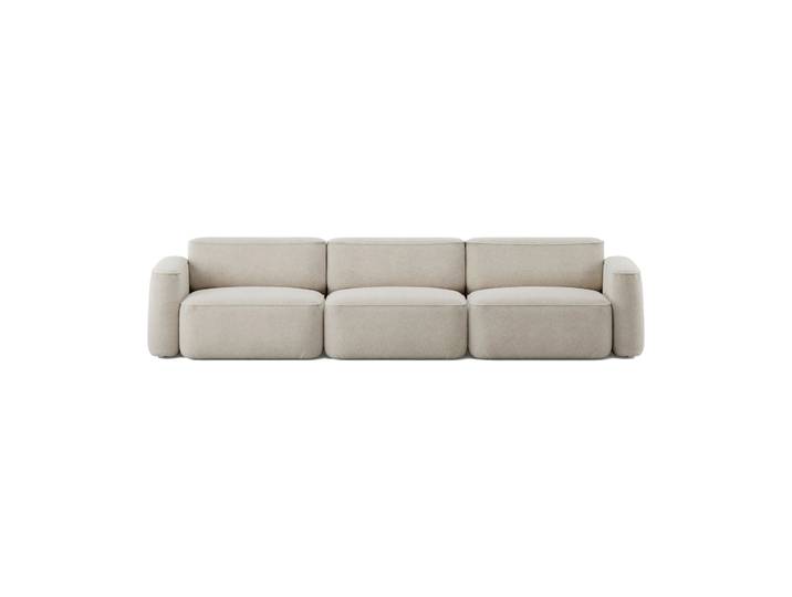Massproductions Patch 3-Sitzer Sofa Spiral 21 Chalk