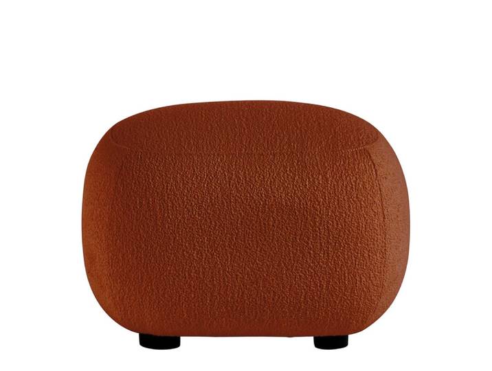 Pouf en bouclette - terracotta