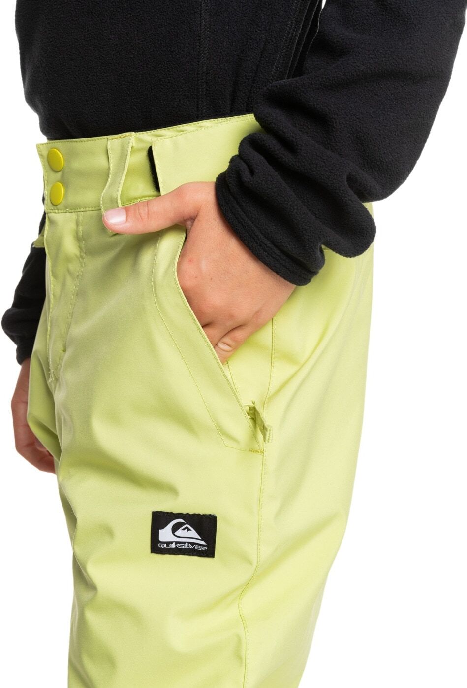 Skihose QUIKSILVER "Estate" Gr. 12, grün (celery grün), Hosen, Kinder, 12, Normalgrößen, Obermaterial: 100% Polyester., Skihose