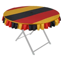 Tischdecke MCW-D18, Biergartentisch-Husse Tischhusse, Deutschland WM EM Ø115cm