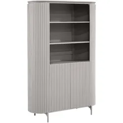 Hochschrank Highboard in Taupe 180 cm hoch