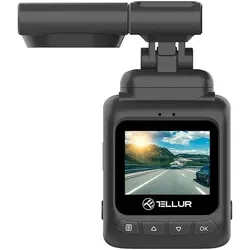Tellur Dash Patrol DC2 FullHD 1080P, GPS black (Eingebautes Display, GPS-Empfänger, Full HD), Dashcam, Schwarz