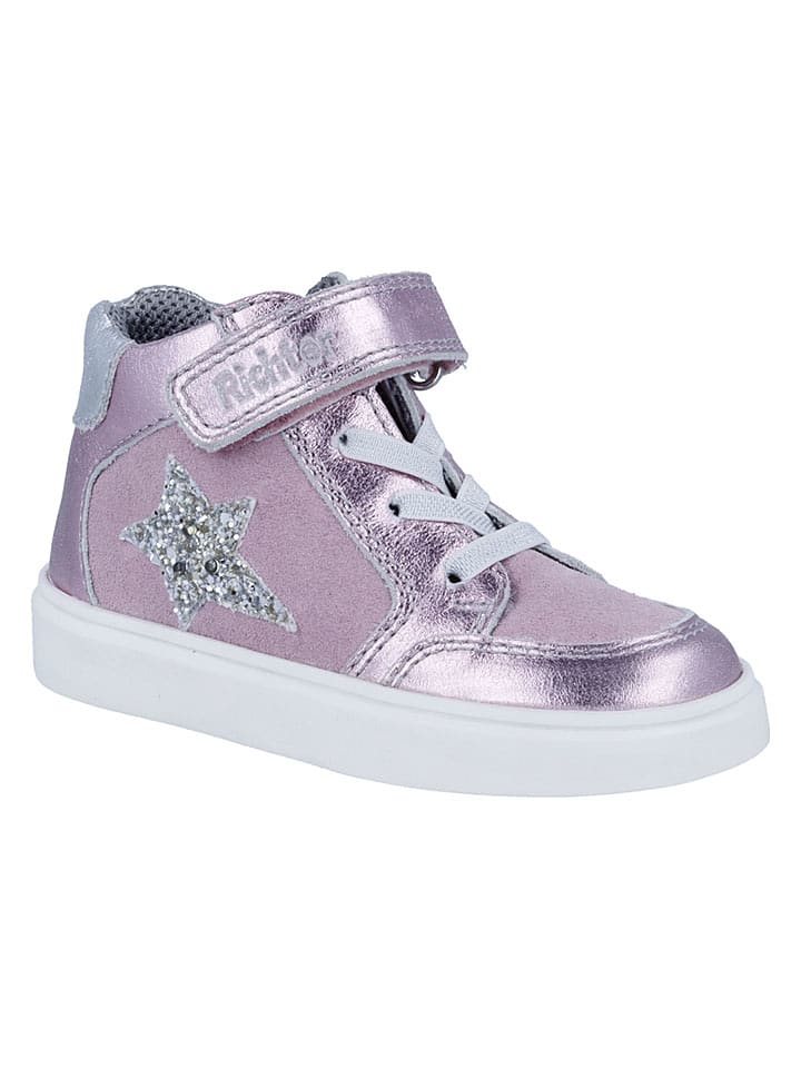 Richter Shoes Leder-Sneakers "Flora" in Rosa - 27