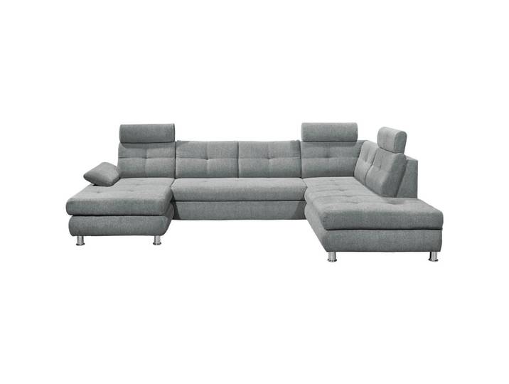 Mid.you Wohnlandschaft, Hellgrau, Kunststoff, U-Form, 349x233 cm, Made in EU, Wohnzimmer, Sofas & Couches, Wohnlandschaften, Wohnlandschaft U-Form