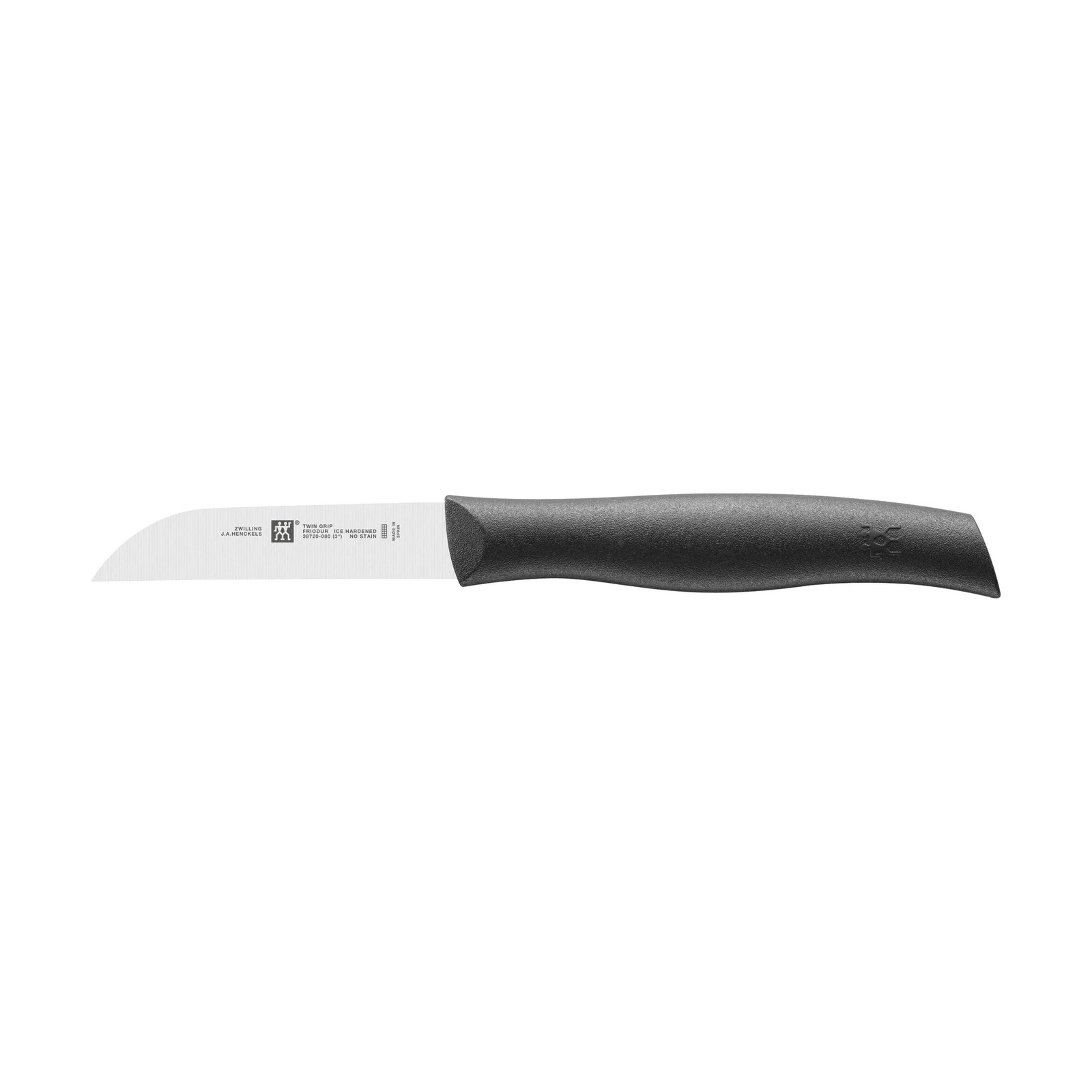 Zwilling Twin Grip recht groentemes met 8 cm lemmet, zwart-roestvrij staal