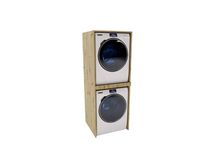Armoire pour lave-linge adaptée aux lave-linge et sèche-linge 66 x 180 x 65 cm