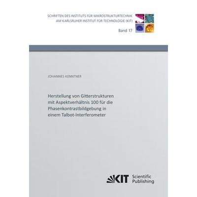 Herstellung von Gitterstrukturen mit Aspektverhältnis 100 für die Phasenkontrastbildgebung in einem Talbot-Interferometer, Taschenbuch von Johannes