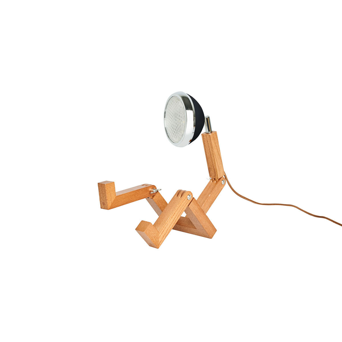 Mr Wattson Mini LED-tafellamp met dome-design en USB-aansluiting, zwart