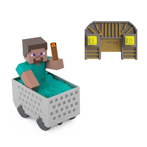 Mattel Minecraft RC Steve in Minecart bestuurbare auto