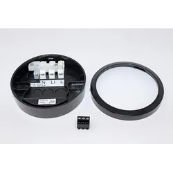 Theben 9070843 AP-Rahmen für Präsenzmelder LUXA 103, schwarz Surface box LUXA 103 BK