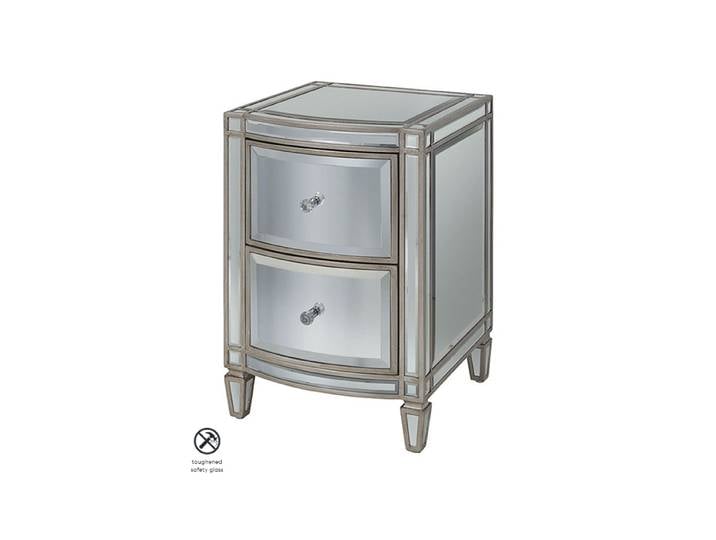 Antoinette Nachttisch – Verspiegelt