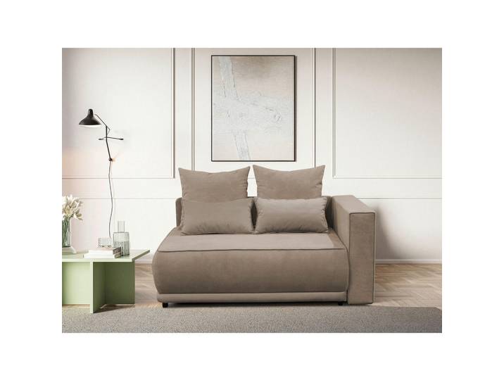 Mid.you Récamiere Iga, Taupe, Kunststoff, Füllung: Schaumstoff, 168x73x99 cm, Made in EU, Wohnzimmer, Sofas & Couches, Sofas, Recamieren