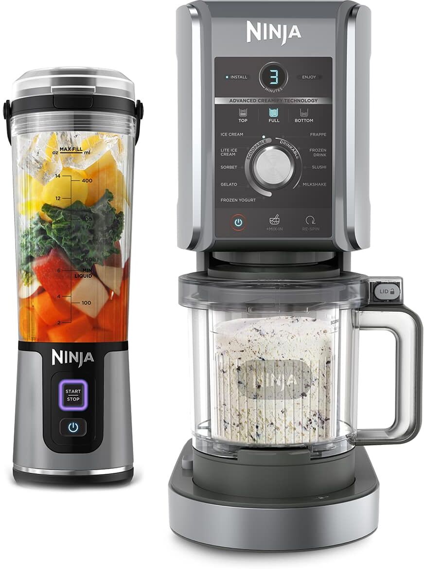 Pack Ninja CREAMi Deluxe 10-en-1 Machine à glace et Blender portable sans fil Ninja Blast   NC502EU   par SharkNinja