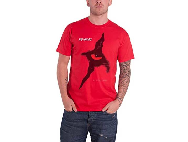 Bad Wolves T Shirt Dear Monsters Eye Band Logo nieuw Officieel Mannen Rood
