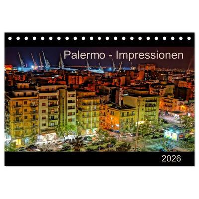 Palermo - Impressionen (Tischkalender 2026 DIN A5 quer), CALVENDO Monatskalender
