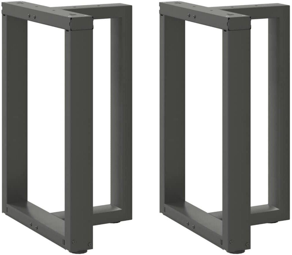 Latitude Run Ayzen Table Leg Anthracite 60 x 35 x (72-73) cm