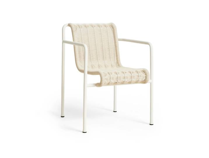 HAY Palissade Cord Dining Armlehnstuhl Cream white